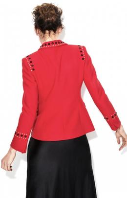 Blazer Extreme Collection Entallada Roja Rock Star para Muje