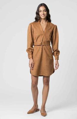 Vestido Kocca Bisel Antelina Camel para Mujer