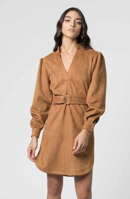 Vestido Kocca Bisel Antelina Camel para Mujer