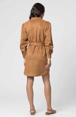 Vestido Kocca Bisel Antelina Camel para Mujer