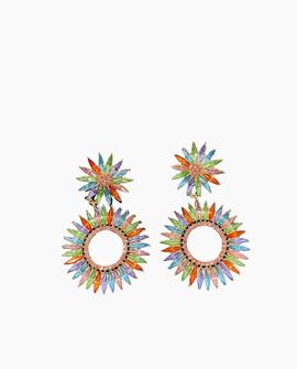 Pendiente Grande Multicolor para Mujer