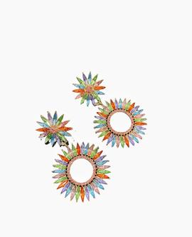 Pendiente Grande Multicolor para Mujer