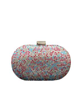 Clutch Ovalado Brillos Multicolor para Mujer