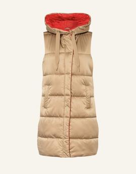 Chaleco Largo Rino&Pelle Camel para Mujer