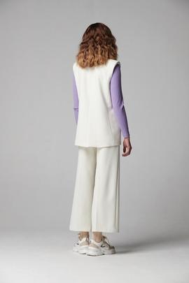 Chaleco Oky Tipo Blazer Crudo para Mujer