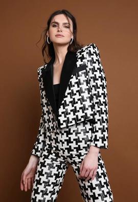 Chaqueta Usa Victoria Blanco y Negro para Mujer