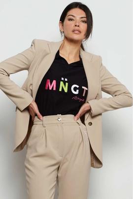Blazer Mangata Entallada Ebro Beige para Mujer