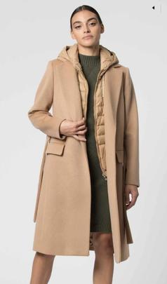 Abrigo Kocca Hupo Camel para Mujer