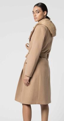 Abrigo Kocca Hupo Camel para Mujer