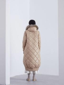 Plumífero Zaitegui Reversible Camel para Mujer