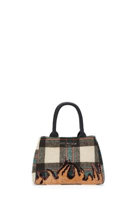 Bolso Rue Madam Lecrans M Tartan Green para Mujer