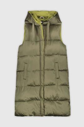Chaleco Largo Rino&Pelle Flyn Verde para Mujer
