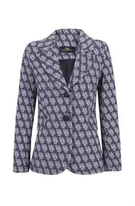 Blazer Guts And Love Monogram Jacquard Azul para Mujer