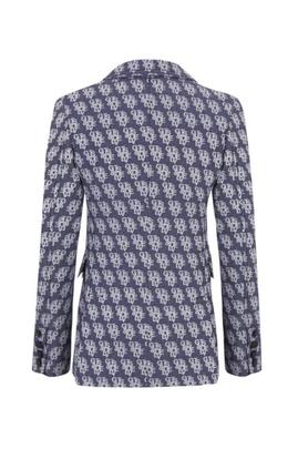 Blazer Guts And Love Monogram Jacquard Azul para Mujer