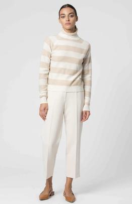 Jersey Punto Kocca Rilsa Rayas Beige para Mujer