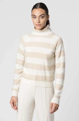 Jersey Punto Kocca Rilsa Rayas Beige para Mujer
