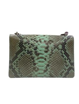 Bolso Grande Piel Serpiente Verde para Mujer
