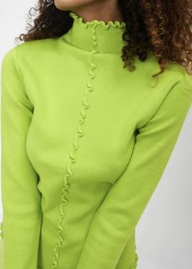 Jersey Silvian Heach Chimenea Rizo Lima para Mujer
