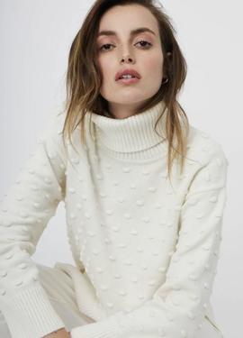 Jersey Silvian Heach Topos Blanco para Mujer
