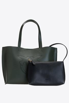 Bolso Shopper Pinko Verde Botella para Mujer