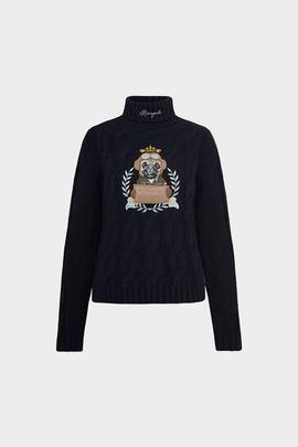 Jersey Mangata Ochos Entallado Marino para Mujer