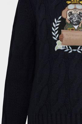 Jersey Mangata Ochos Entallado Marino para Mujer