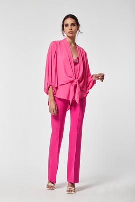 Conjunto Guaba Oky Chaqueta Y Top-Gasa Rosa Flúor para Mujer