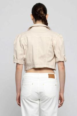 Cazadora Corta Kocca Bakari Beige para Mujer