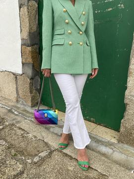 Blazer Extreme Collection Seersuckeer Vichy Verde para Mujer