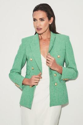 Blazer Extreme Collection Seersuckeer Vichy Verde para Mujer