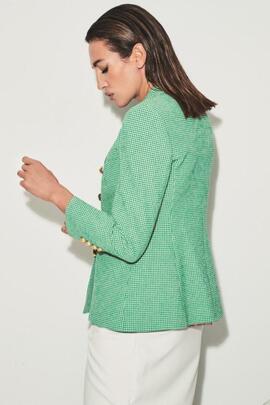 Blazer Extreme Collection Seersuckeer Vichy Verde para Mujer