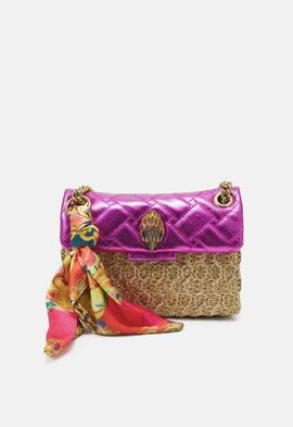 Bolso Kurt Geiger Raffia Mini Kesington Gold para Mujer