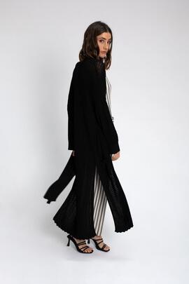 Chaqueta Punto Pisonero Kira Negra para Mujer