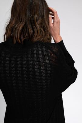 Chaqueta Punto Pisonero Kira Negra para Mujer