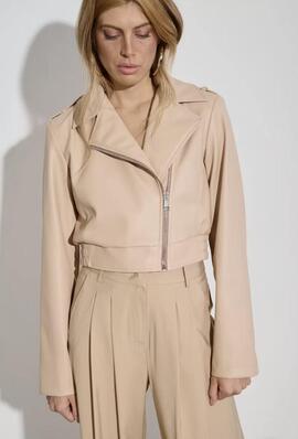Chaqueta Corta Kaos Beige para Mujer
