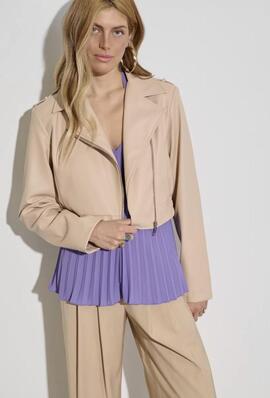 Chaqueta Corta Kaos Beige para Mujer