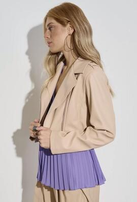 Chaqueta Corta Kaos Beige para Mujer