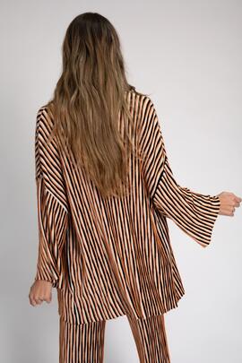 Chaqueta Punto Pisonero Mirissa Negro/Naranja para Mujer