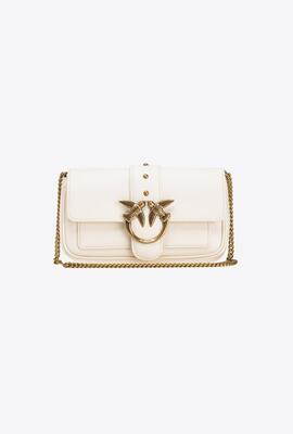 Bolso Pinko Pocket Love Bag One Simply Blanco para Mujer