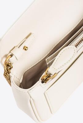 Bolso Pinko Pocket Love Bag One Simply Blanco para Mujer