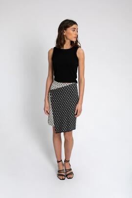 Top Pisonero Rosalia Negro para Mujer