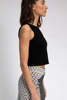 Top Pisonero Rosalia Negro para Mujer