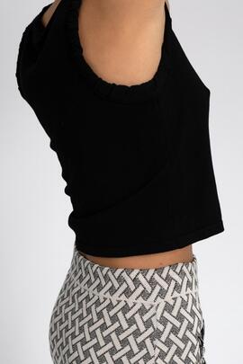 Top Pisonero Rosalia Negro para Mujer