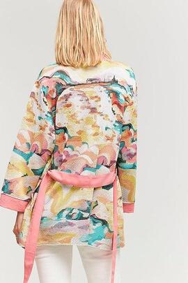 Kimono/Chaqueta Punto Aldo Martins Poti Multicolor para Muje