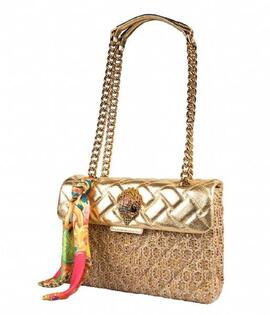 Bolso Kurt Geiger Raffia Kesington Bag-Gold para Mujer
