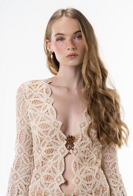 Vestido Guts And Love Beige para Mujer