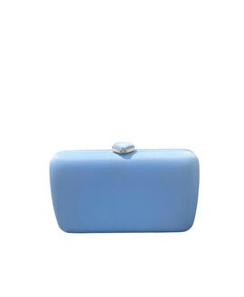 Clutch Tela Azul Claro para Mujer
