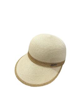 Gorra Efecto Rafia Trenzada Natural para Mujer