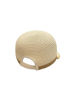 Gorra Efecto Rafia Trenzada Natural para Mujer
