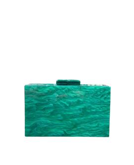 Clutch Rectangular Verde para Mujer